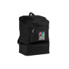 Double bottom backpack, 3 pockets. Hard bottom and removable shoe tray.