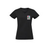T-shirt donna con collo a V, 100% cotone